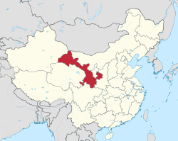 Gansu - Localizzazione
