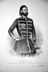 Ismail Pasha in a French-inspired military uniform. Georg Kmety Litho.jpg