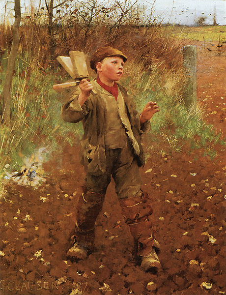 File:George Clausen, 1887 - Bird scaring.jpg