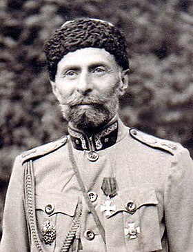 Giorgi Ivanes dze Kvinitadze - Chicovani in Tsarist Uniform.jpg