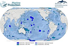 Marine protected areas as of 2020 (data from MPAtlas). GlobalMPAs logo 2020.jpg