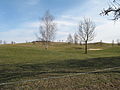 Čeština: Pohled od silnice na golfová hřiště Karlštejn. Okres Beroun, Česká republika. English: Golf grounds Karlštejn as seen from the road, Beroun District, Czech Republic.