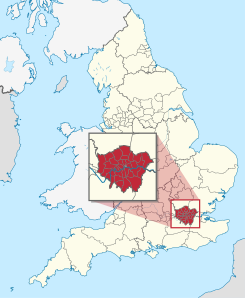 Greater London in Inghilterra (Città di Londra tratteggiata) (zoom).svg