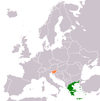 Location map for Greece and Slovenia.