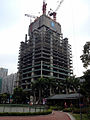 2012년 건설중인 CTF 광저우 타워