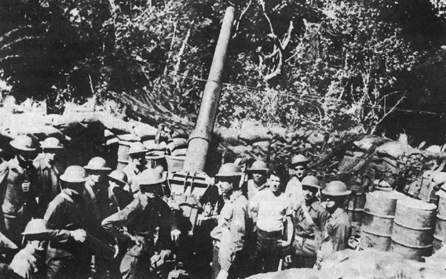 3-inch antiaircraft gun M3 on Corregidor