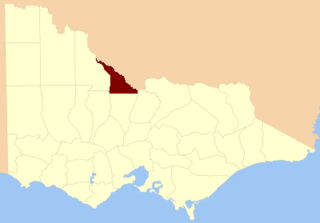 <span class="mw-page-title-main">County of Gunbower</span> Cadastral in Victoria, Australia