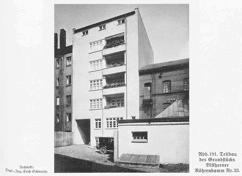 File:HUSB 1918-1929, Abbildung 191, Billhorner Röhrendamm 33 in Hamburg-Rothenburgsort.jpg