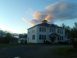 Hamilton High School at dusk, Cartersville, Virginia.jpg