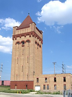 Le dernier vestige de l'usine Hawthorne, qui à son apogée au début du 20e siècle employait plus de 40 000 travailleurs