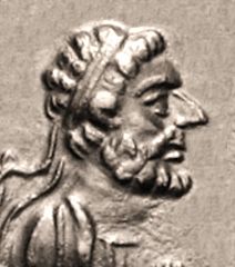 King Heliokles II as an older man.