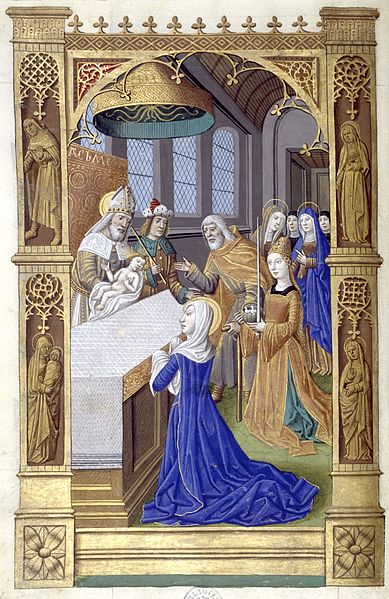 File:Heures de Charles VIII 045V Présentation au temple.jpg