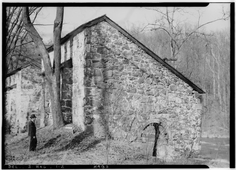 File:Historical American Buildings Survey W. Gould White, Photographer March 30, 1936 SOUTH ELEVATION - DuPont Powder Mill, Hagley Museum, on Brandywine River, Greenville, New Castle HABS DEL,2-HAG,1-2.tif