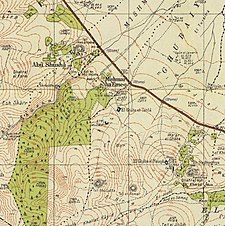 Әл-Ғубайя ат-Тахта (1940 жж.) Аймағына арналған тарихи карта сериясы .jpg