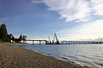 Hood Canal Bridge from Salsbury Point Park