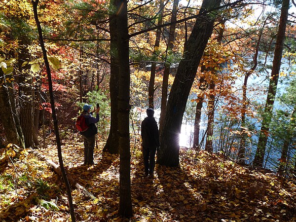 October view of Picnic Lake from the Ice Age Trail west of Cornell