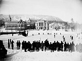 Ice hockey being played at McGill University, in Montreal, 1884 Ice hockey McGill University 1884.jpg