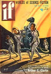 Clarke's novelette Jupiter Five was cover-featured on the May 1953 issue of If.