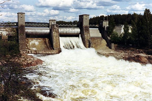 Hydroelectric plant at Imatrankoski, Imatra, Finland