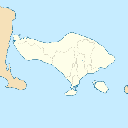Serangan is located in Bali