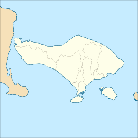 Núi Agung trên bản đồ Bali