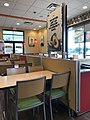 Interior of Del Taco