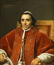 Portrait du pape Pie VII par Jacques-Louis David