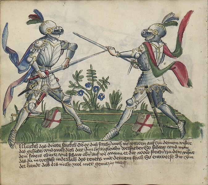 File:Jagiellonian Ms.Germ.Quart.16 (Gladiatoria) 09v - Longsword in armor.jpg