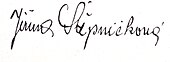 signature de Jiřina Štěpničková