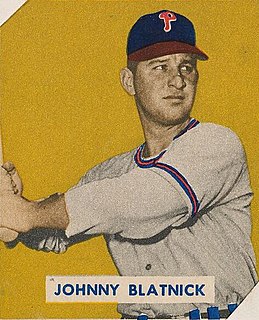 Johnny Blatnik American baseball player