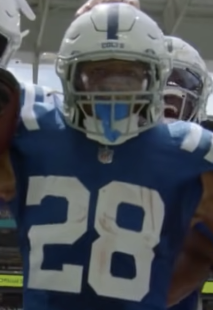Jonathan Taylor with the Colts in 2021.