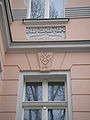 restored Jugendstil house, detail on a so-called Groteske