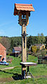 Čeština: Zvonice v Lomničce, části obce Kšice English: Bell tower in Lomnička village, part of Kšice, Czech Republic