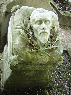 Funerary monument to polish colonel Nicolas Kamienski (1799-1875). Montmartre Cemetery, Paris.