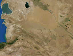 The Karakum Desert by NASA World Wind