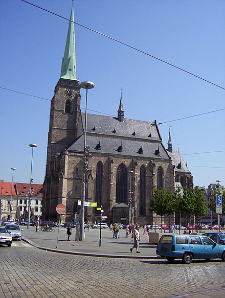 Cathedral of St. Bartholomew in Plzeň, highest church in the Czech republic