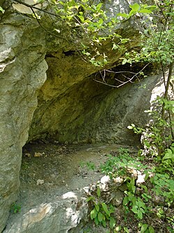 A Keleti-kőfejtő 18. sz. barlang bejárata