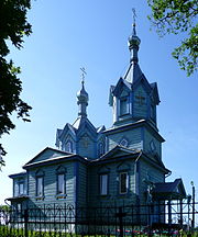 Khvorostiv Vol-Volynskyi Volynska-Khrestovozdvyzhenska church-nord-west view.jpg