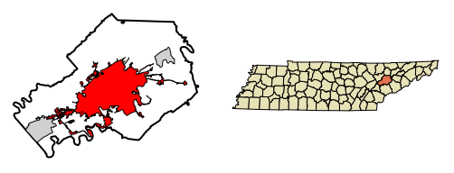 File:Knox County Tennessee Incorporated and Unincorporated areas Knoxville Highlighted 4740000.svg