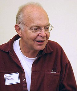 Donald Knuth vuonna 2005.