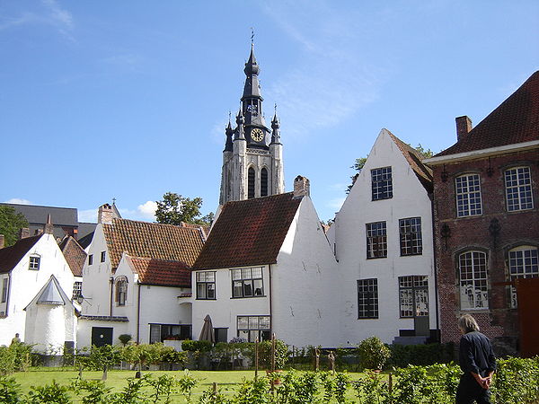 View of the Beguinage in Kortrijk