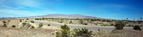 Lake Havasu City from the west