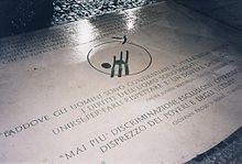 Replica of the October 17 Commemorative Stone, Rome - Italy Lapide in onore delle vittime della miseria.jpg