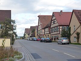 The Markgrafenstraße in Lenkersheim