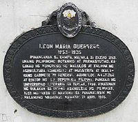 LeonMariaGuerrero HistoricalMarker Manila.jpg