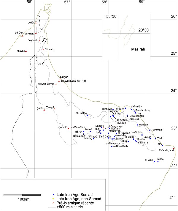 Late Iron Age sites in Oman