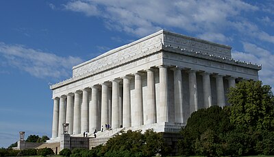 Lincoln Memorial in Washington, D.C., United States.