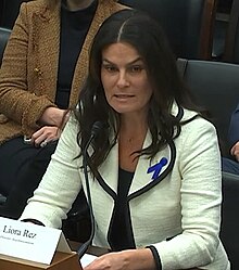 Liora Rez, Executive Director, StopAntisemitism, testifies at the United States House Committee on Small Business in 2024 Liora Rez at US House Committee on Small Business.jpg