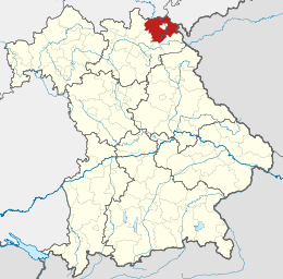 Circondario di Hof – Localizzazione