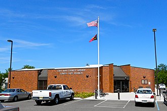 Lower Township Branch, Cape May Library, on Bayshore Road in Villas CDP Lower Cape Branch Library NJ.JPG